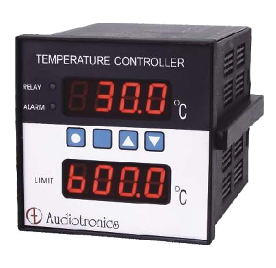 2 set limit Temp Controller with dual display and touch switches for J/K/R/PT100